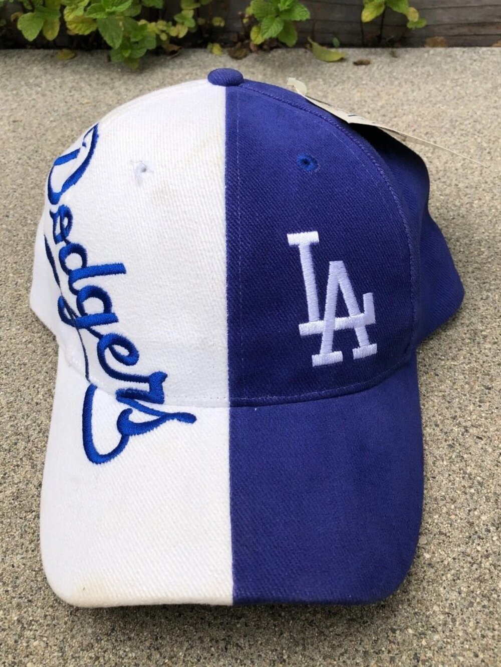 VTG 90s DREW PEARSON Los Angeles Dodgers Split Baseball Hat Men's Cap NWT MLB​